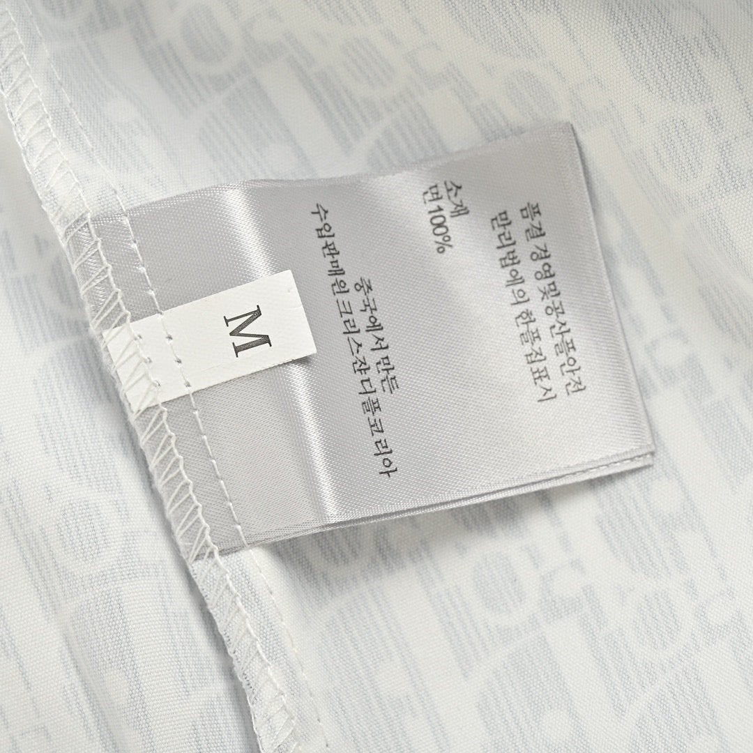 Chemise Dior à imprimé monogramme (grise)