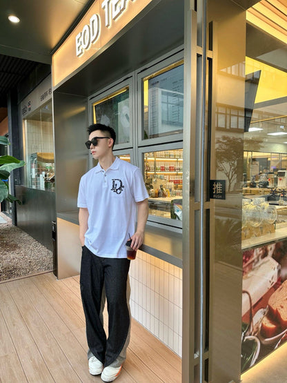 Polo blanc brodé Dior Oblique