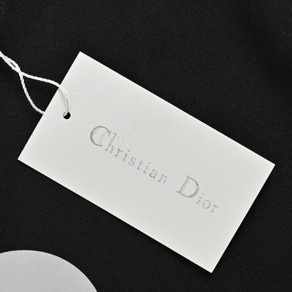 T-shirt noir oversize Dior à logo blanc