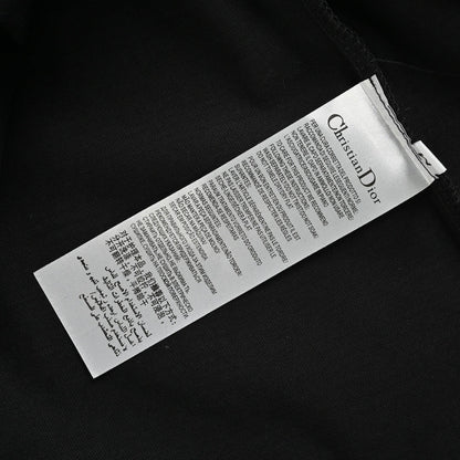 T-shirt noir oversize Dior à logo blanc