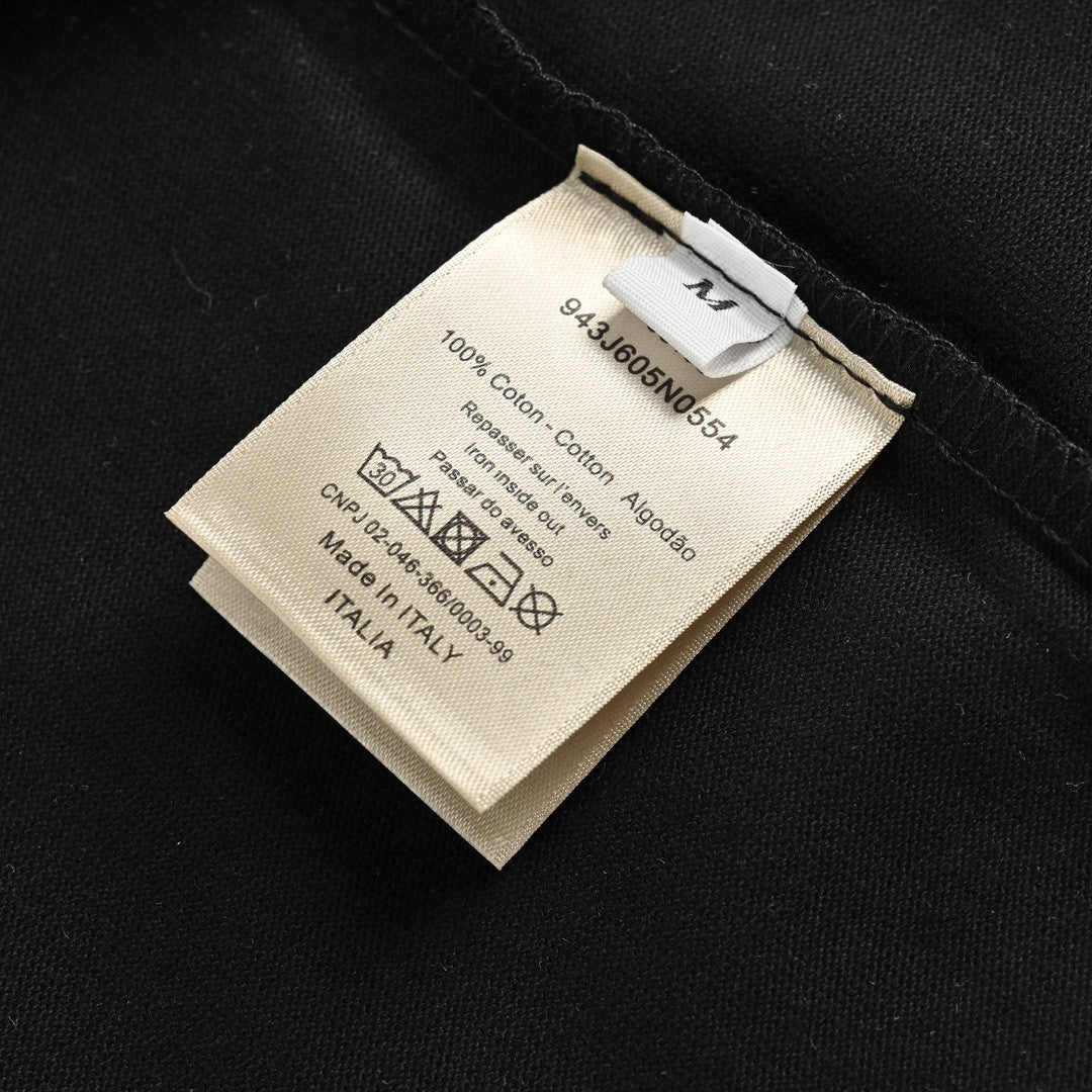 T-shirt noir à motif étoile DIOR