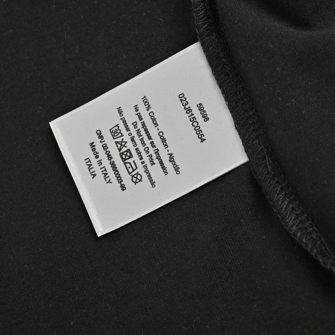 T-shirt Dior - Logo vertical multicolore