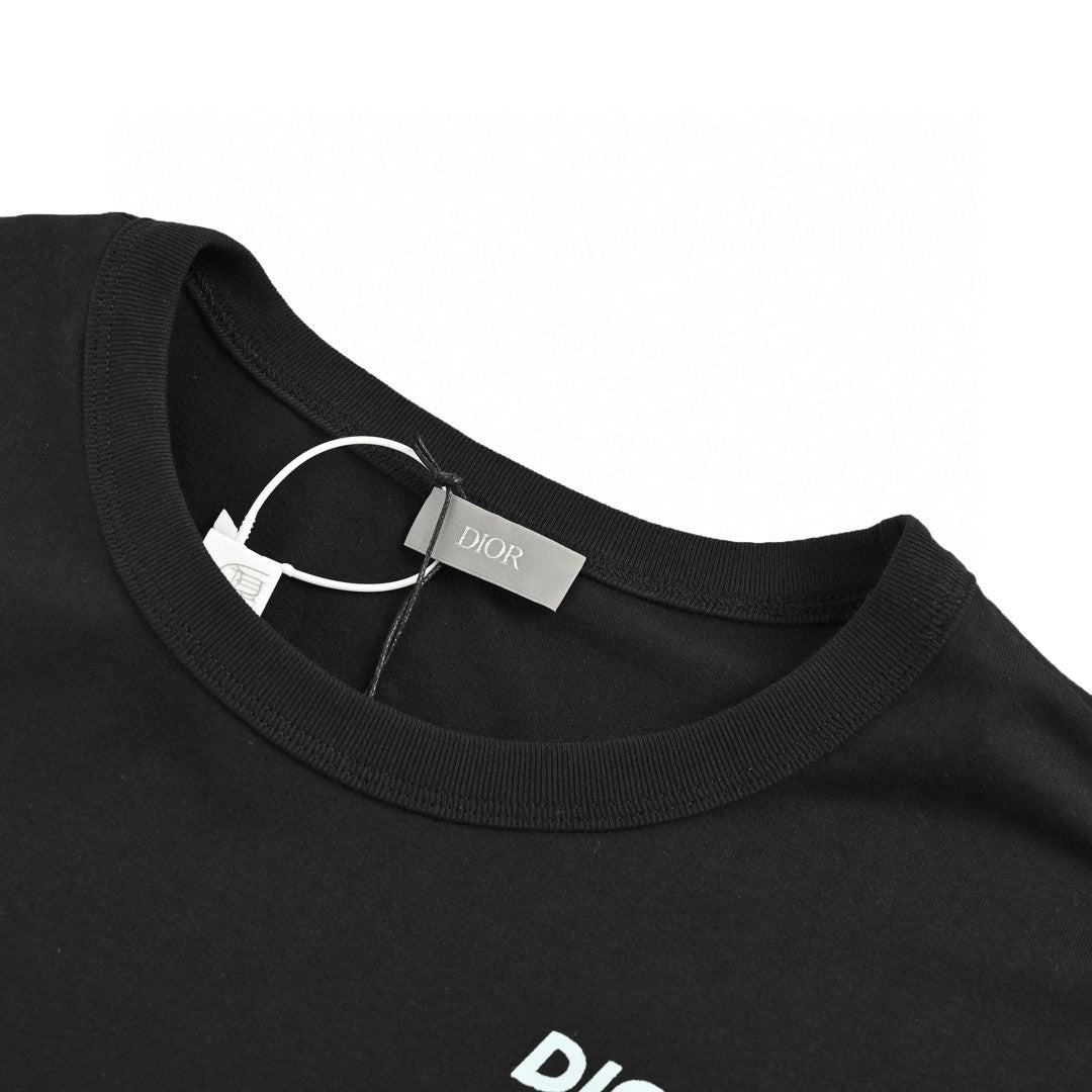 T-shirt Dior - Logo vertical multicolore