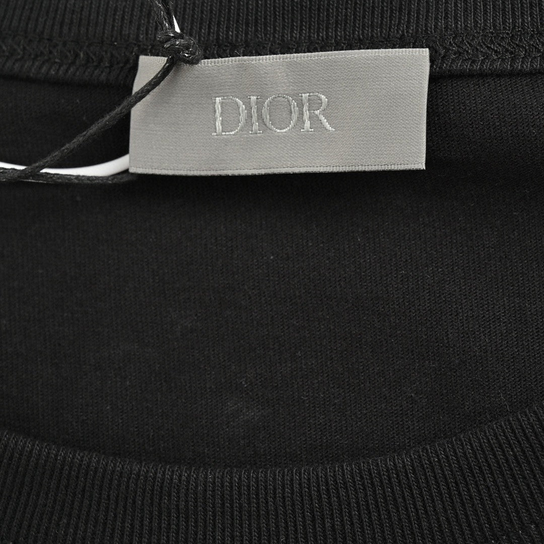 T-shirt Dior - Logo vertical multicolore