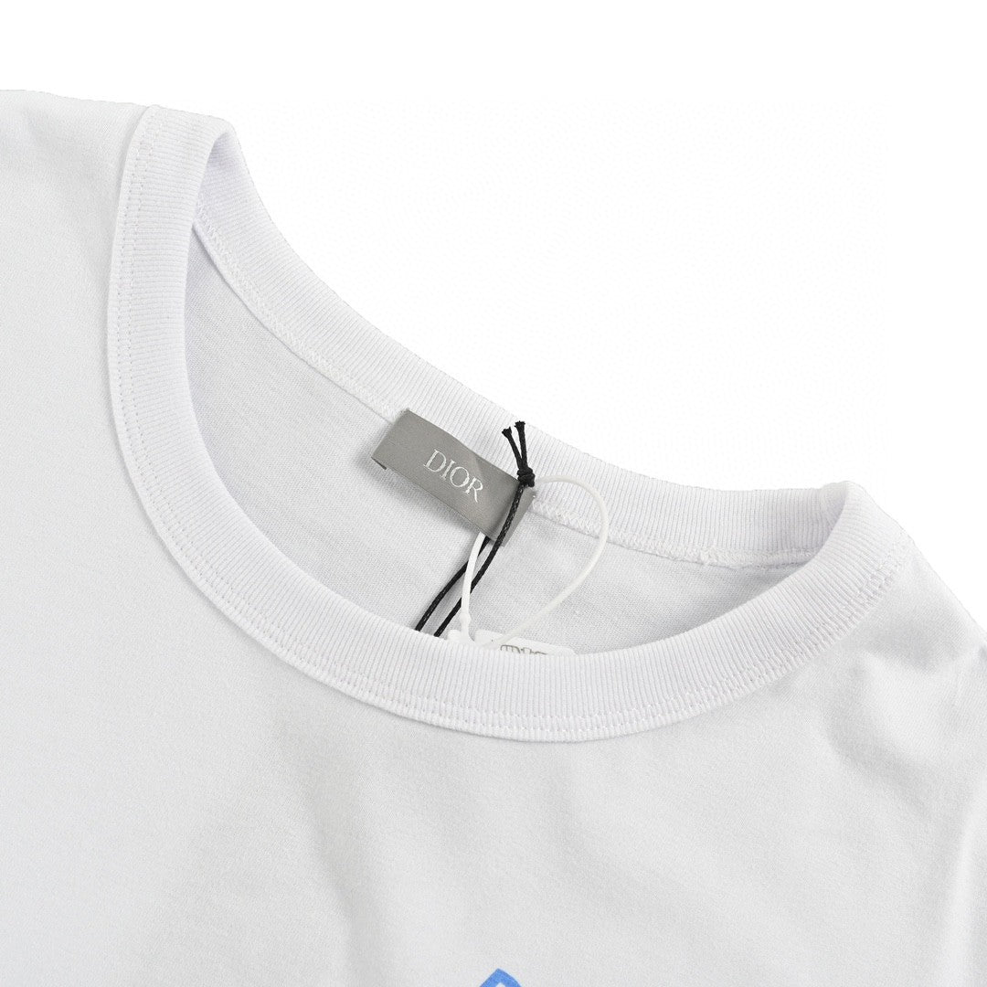T-shirt Dior - Logo vertical multicolore