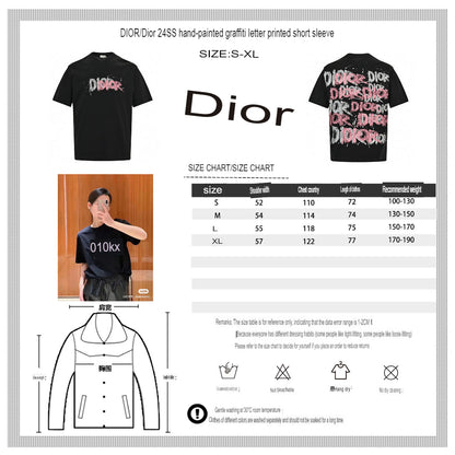 T-shirt Dior - Logo effet coup de peinture
