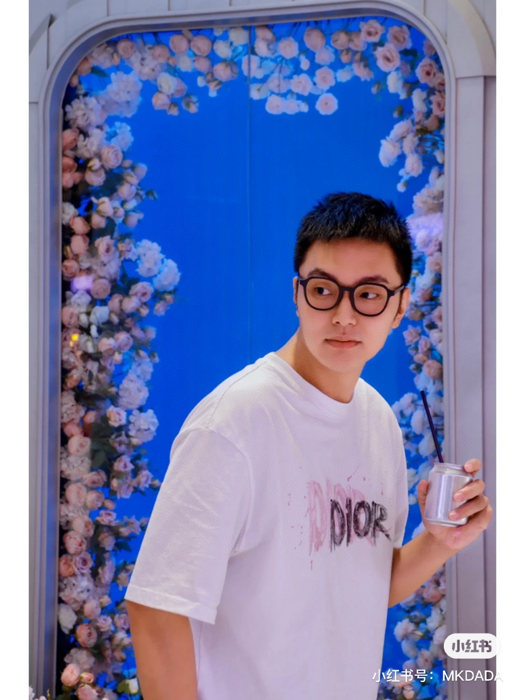 T-shirt Dior - Logo effet coup de peinture