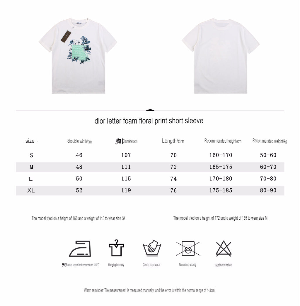 T-shirt Dior à motif floral