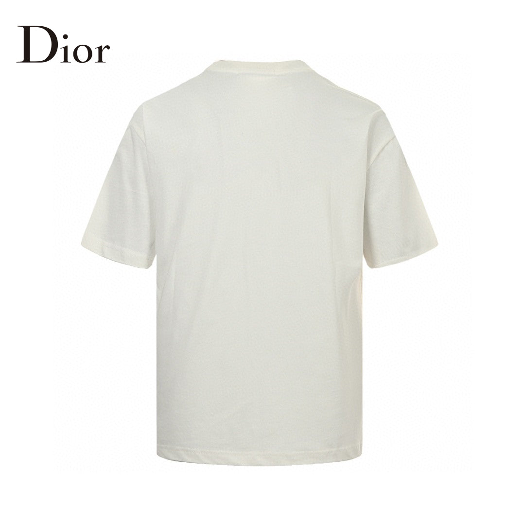 T-shirt graphique blanc Dior