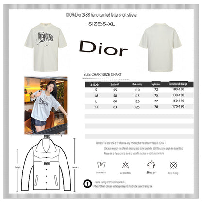 T-shirt graphique blanc Dior