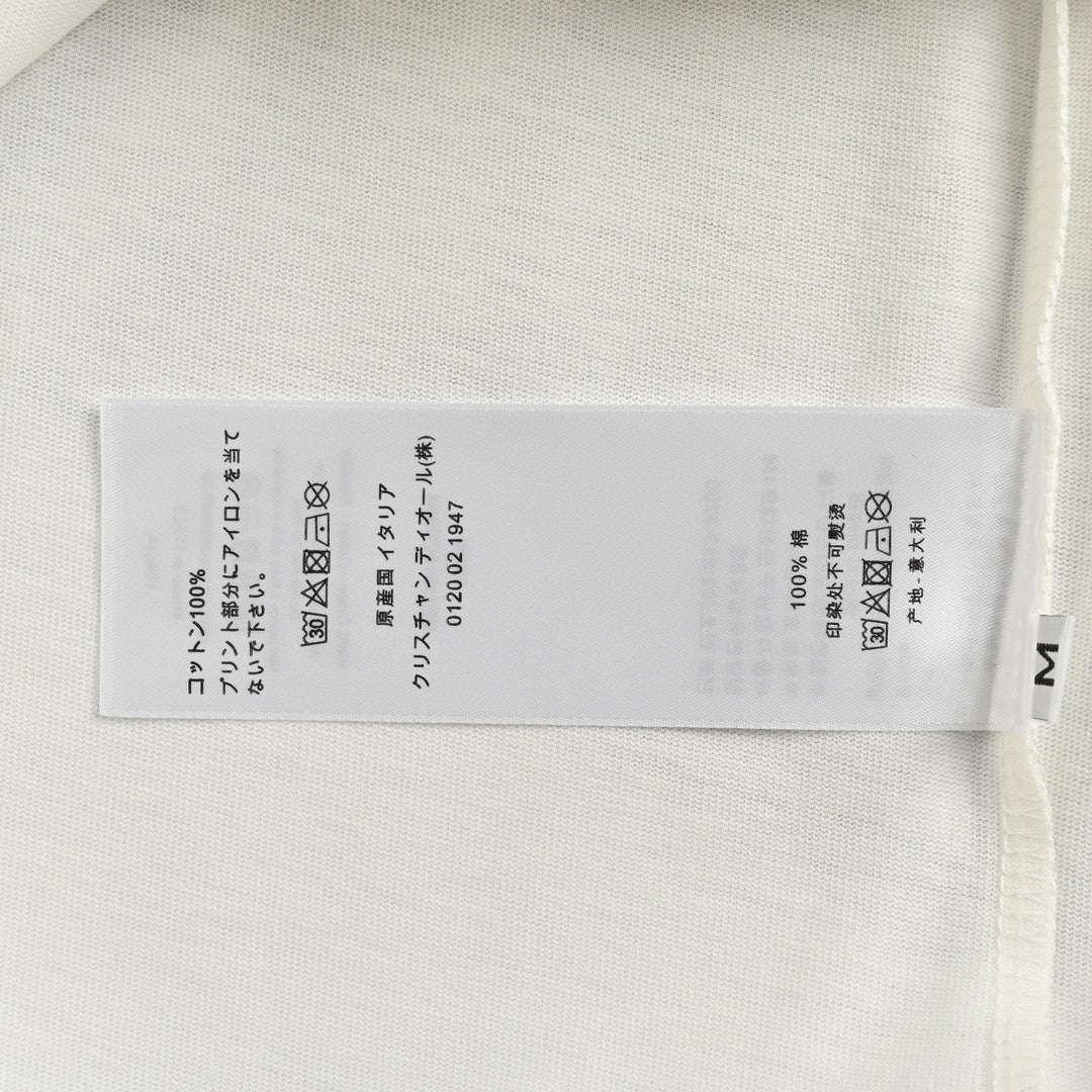 T-shirt blanc Dior avec logo audacieux