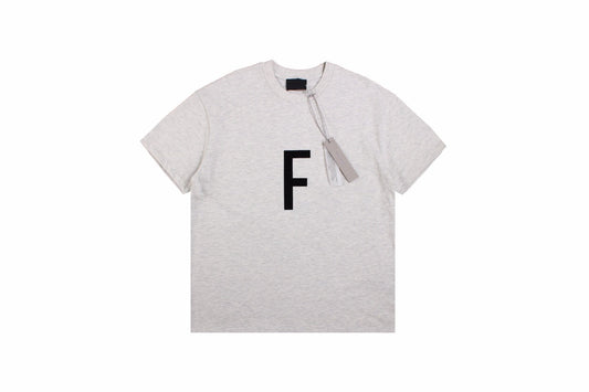 T-shirt Fear of God Lettre F (Gris clair)