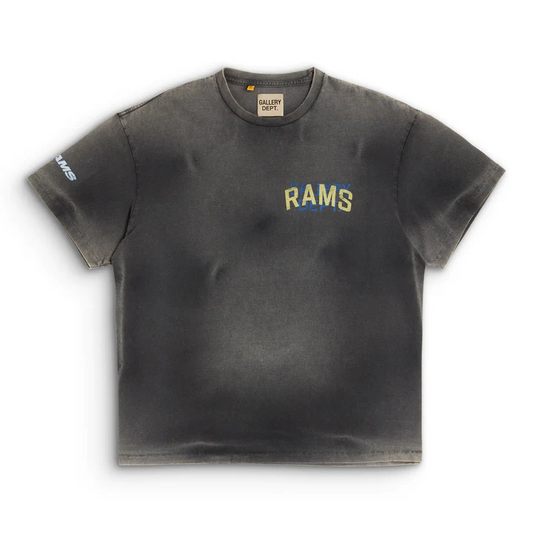 Gallery Dept. x T-shirt noir délavé au soleil des LA Rams