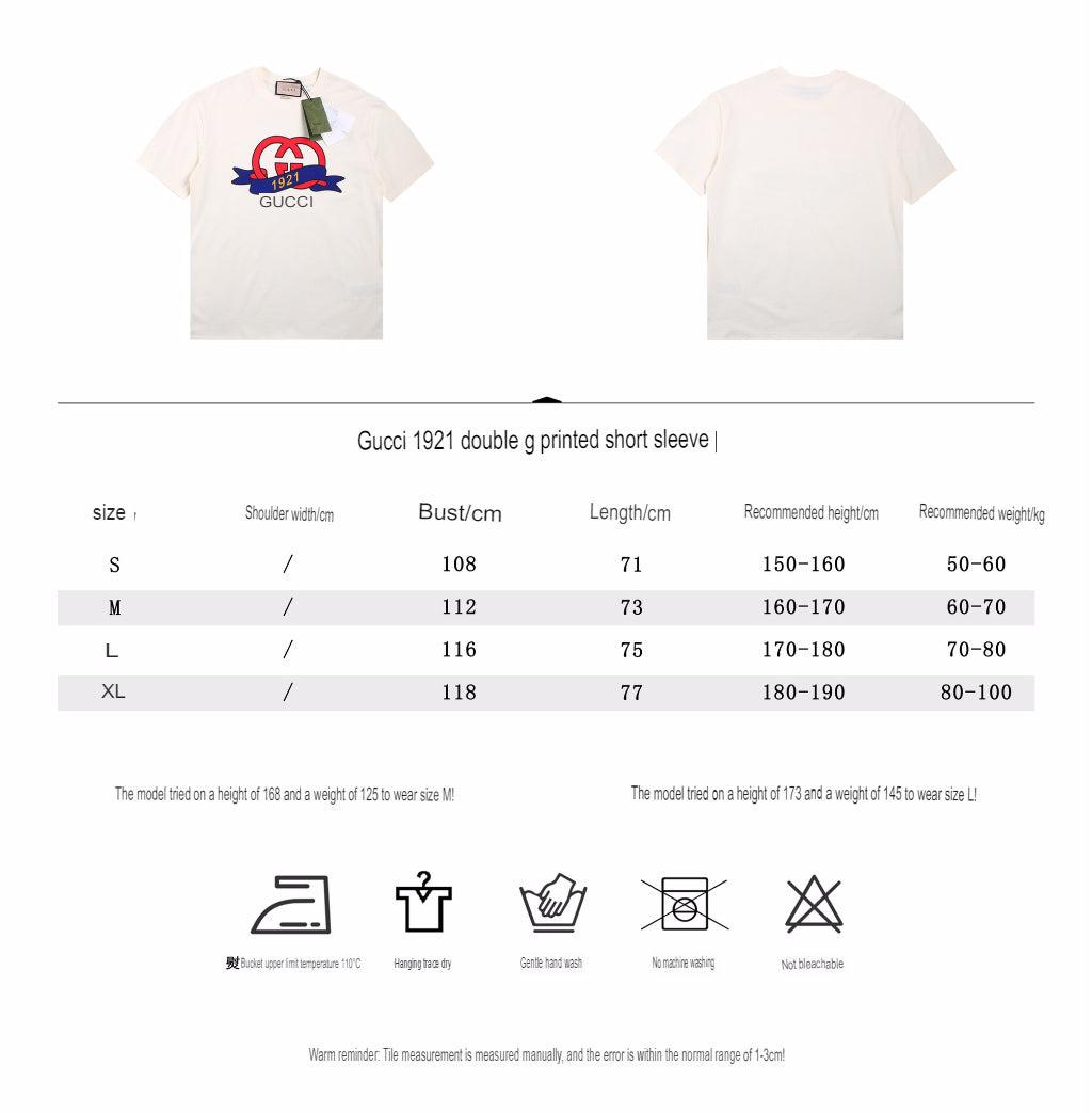 T-shirt Gucci 1921e anniversaire - Blanc
