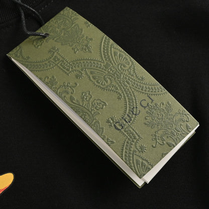 T-shirt noir Gucci avec dessin de dragon