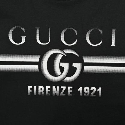 T-shirt noir Gucci avec logo Firenze 1921