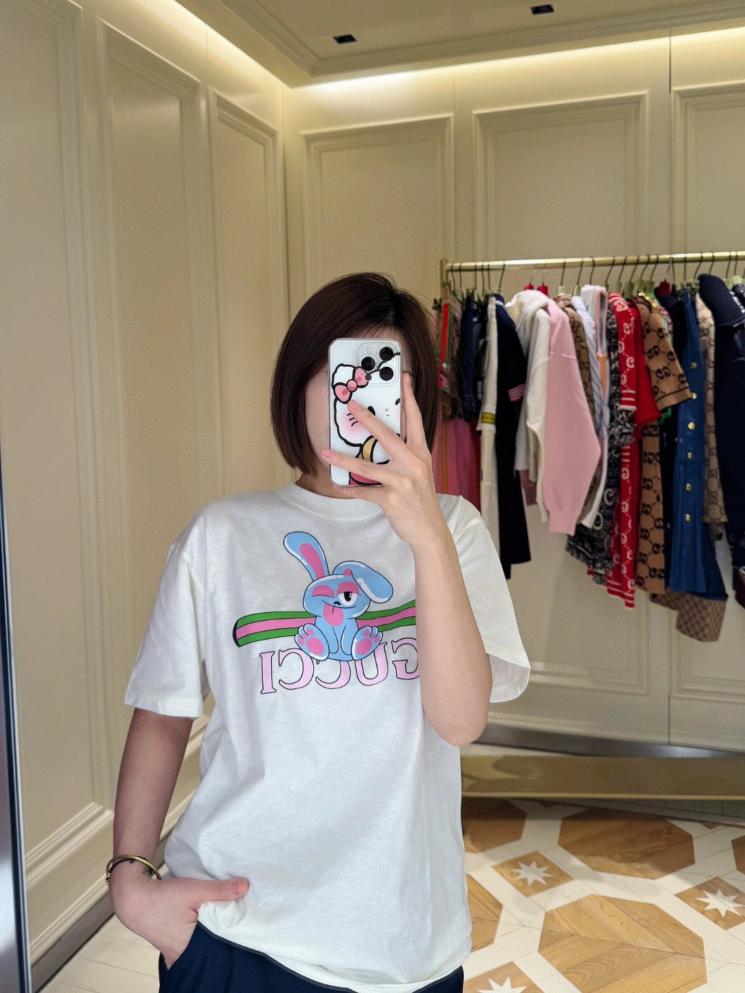 T-shirt graphique Gucci Bunny