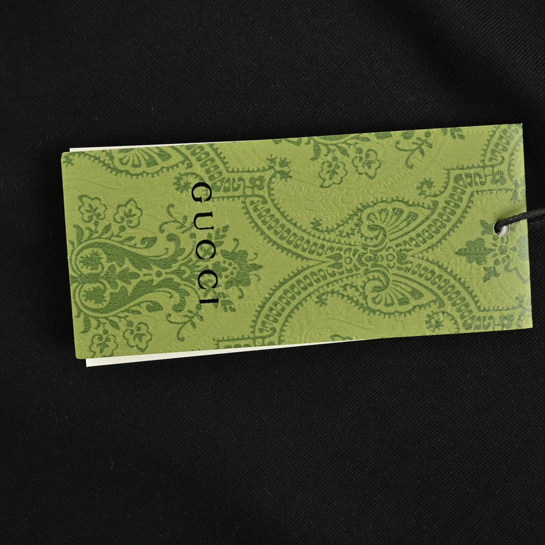 T-shirt Gucci avec logo vache de dessin animé (noir)