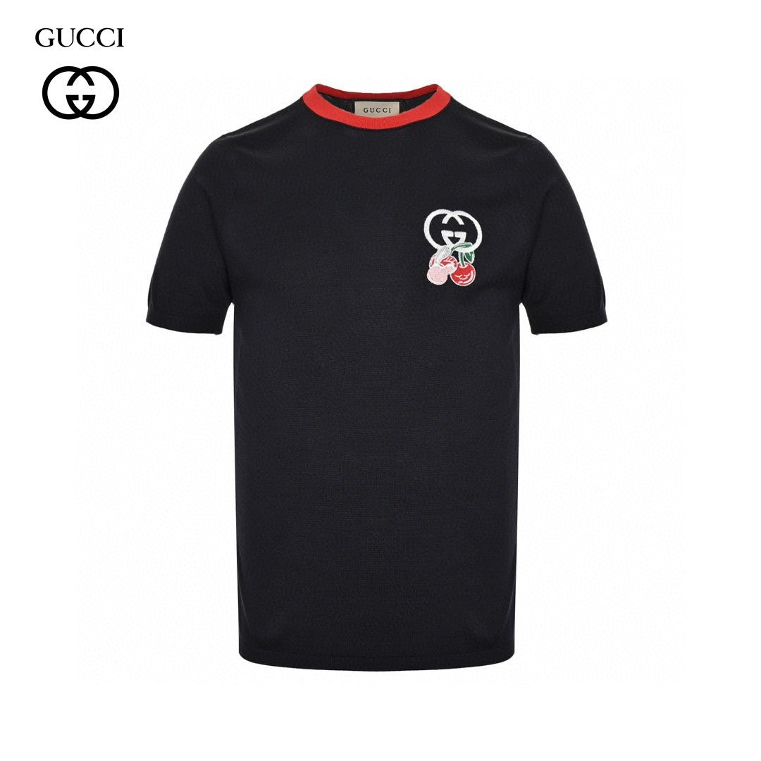 T-shirt Gucci brodé de cerises