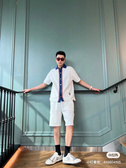 Chemise Gucci à col contrasté