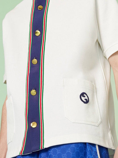 Chemise Gucci à col contrasté