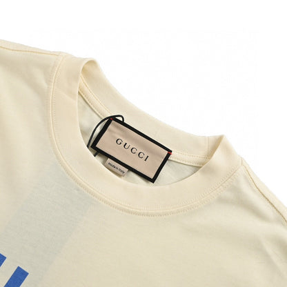 T-shirt Gucci crème avec motif ours