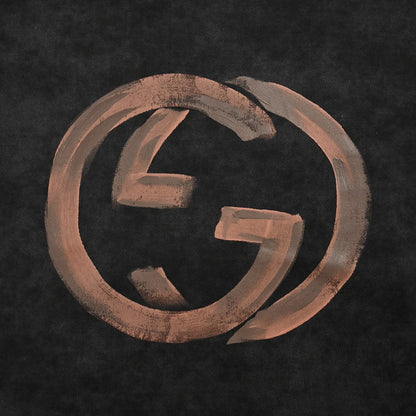 T-shirt Gucci à logo vieilli (noir)