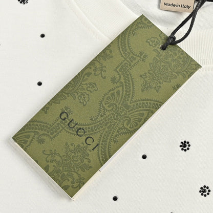 T-shirt blanc orné Gucci