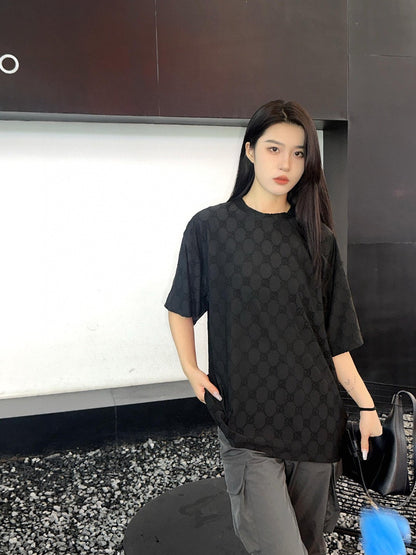 T-shirt Gucci à motif GG (noir)