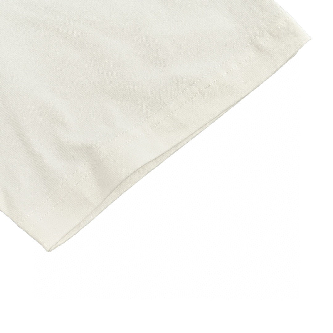 T-shirt blanc Gucci à poche et motif floral en forme de cœur