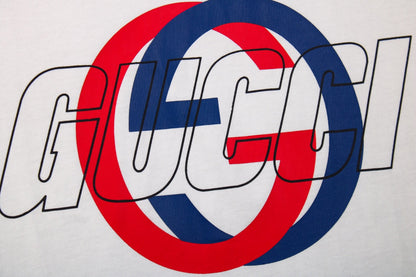 T-shirt Gucci à motif GG entrelacé - Blanc