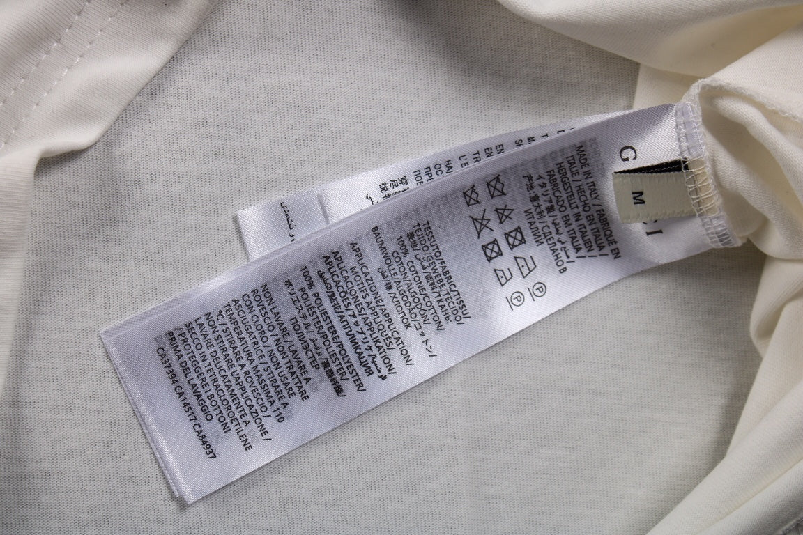 T-shirt Gucci à motif GG entrelacé - Blanc