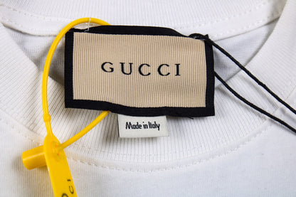 T-shirt Gucci à motif GG entrelacé - Blanc