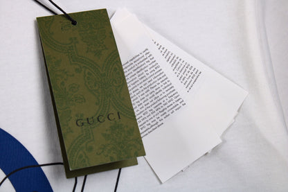 T-shirt Gucci à motif GG entrelacé - Blanc