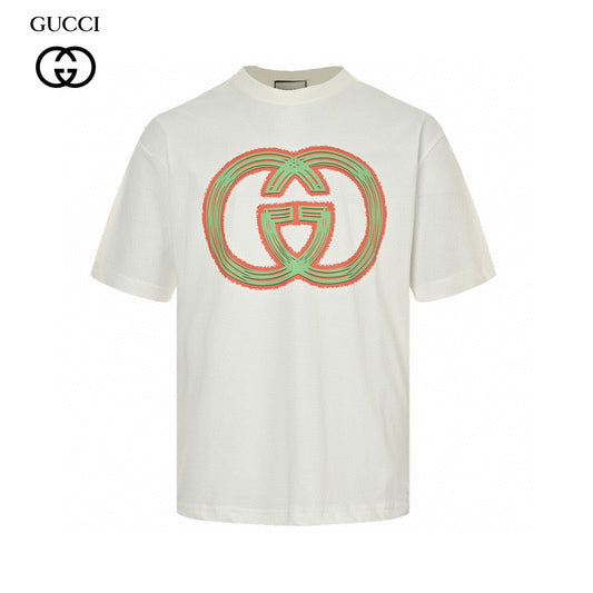 T-shirt Gucci multicolore à logo G entrelacé