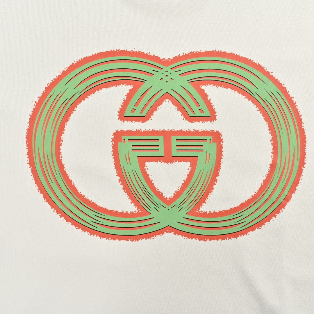 T-shirt Gucci multicolore à logo G entrelacé