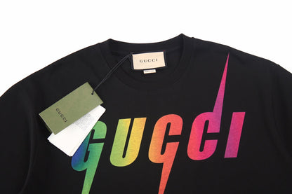 T-shirt Gucci Rainbow Lightning (noir)