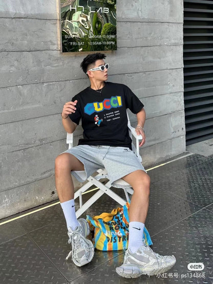 T-shirt Gucci Retro Game (Noir)