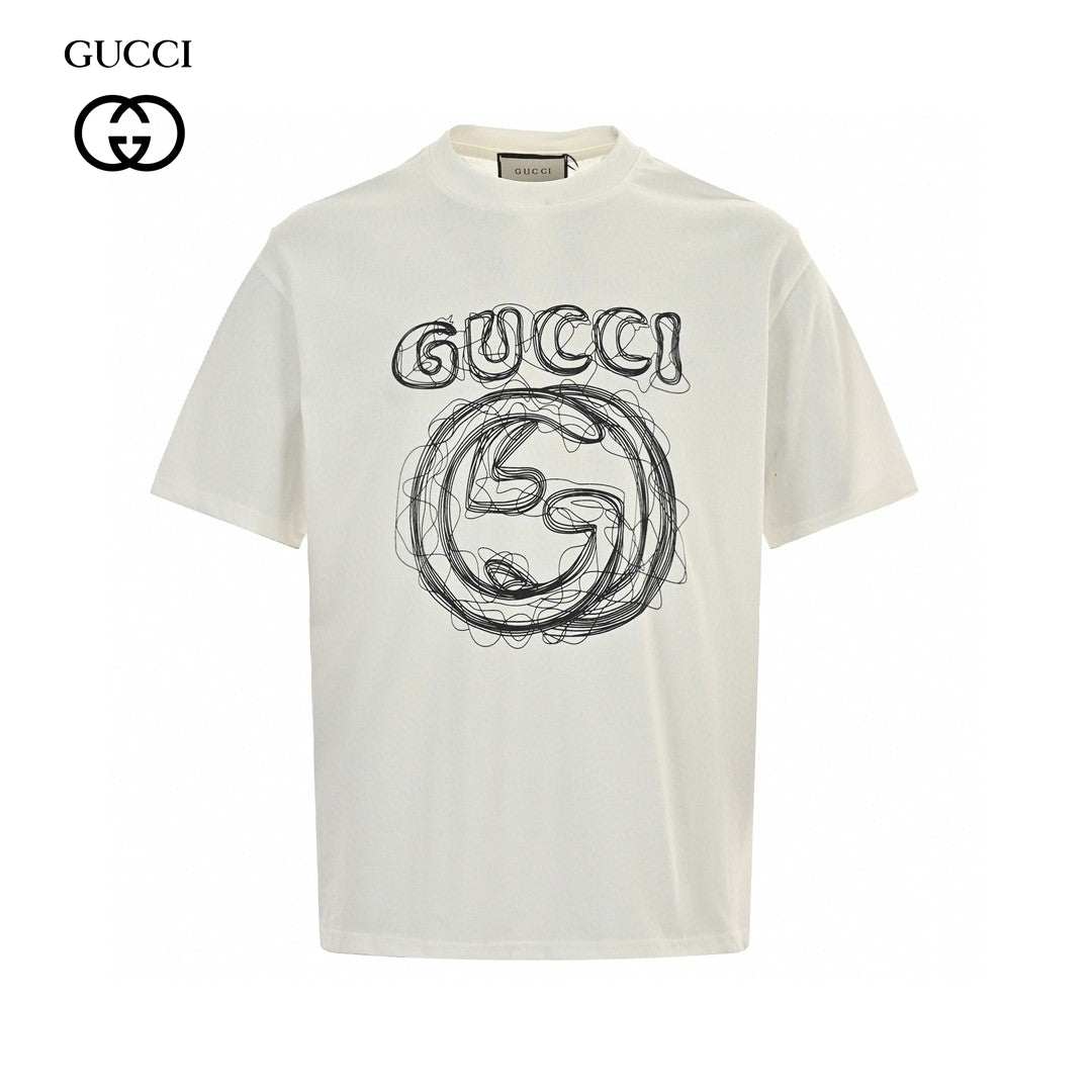 T-shirt Gucci - Logo griffonné