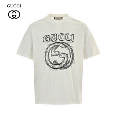 T-shirt Gucci - Logo griffonné