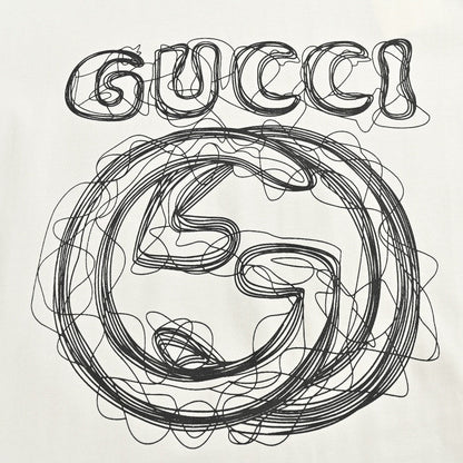 T-shirt Gucci - Logo griffonné