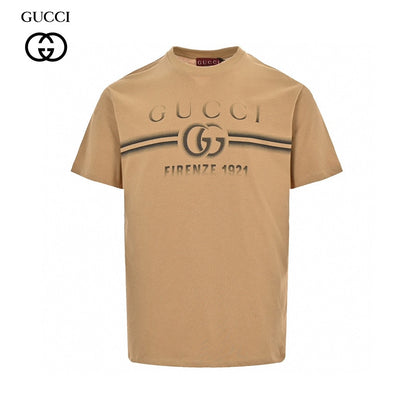 T-shirt Gucci beige avec logo Firenze 1921
