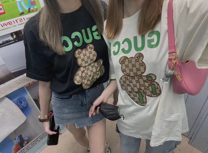 T-shirt Gucci imprimé ours en peluche - Crème