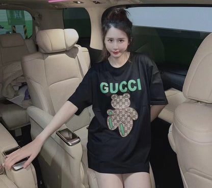 T-shirt Gucci imprimé ours en peluche - Crème