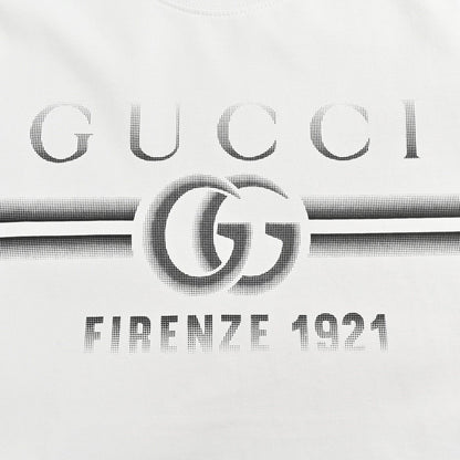 T-shirt blanc Gucci avec logo Firenze 1921