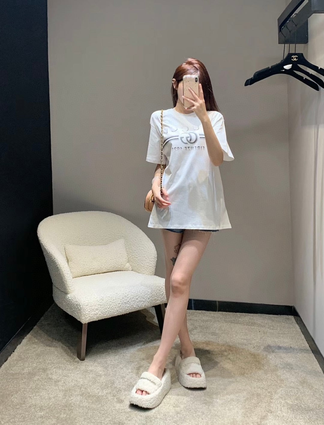 T-shirt blanc Gucci avec logo Firenze 1921