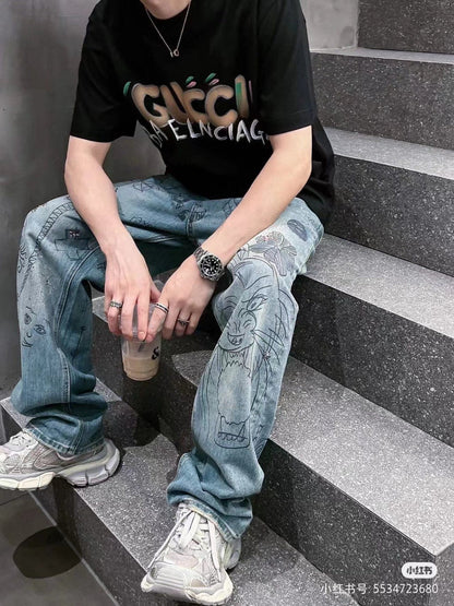 T-shirt Gucci x Balenciaga (Noir)