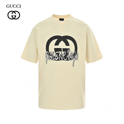 T-shirt Gucci x Balenciaga Hacker Project (Crème)