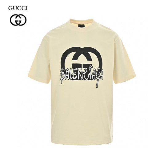 T-shirt Gucci x Balenciaga Hacker Project (Crème)