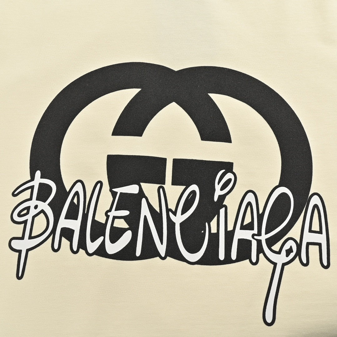 T-shirt Gucci x Balenciaga Hacker Project (Crème)